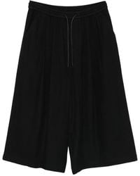 Juun.J - Drawstring Ribbed Shorts - Lyst