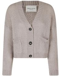 Roberto Collina - Chunky-Knit Button-Up Cardigan - Lyst