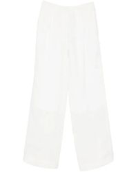 forte_forte - Elasticated-Waistband Palazzo Pants - Lyst