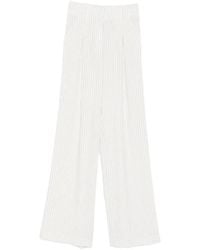 Patrizia Pepe - Stripe-Pattern Trousers - Lyst