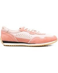 LEMARGO - Perforated Suede-Leather Sneakers - Lyst
