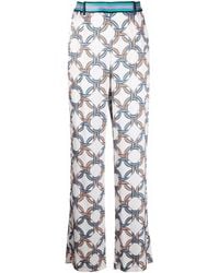 Ivi All-over Graphic-print Pants - White