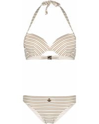 Emporio Armani - Set bikini a righe - Lyst