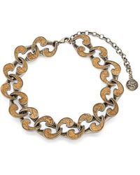 Etro - Dual-Finish Paisley Necklace - Lyst