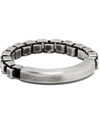 Werkstatt:münchen - Venezianerketten-Ring Mit Oxidiertem Finish - Lyst