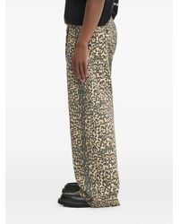 Rhude - Leopard-Print Wide-Leg Trousers - Lyst