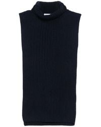 Christian Wijnants - Ribbed-Knit Mock-Neck Knitted Top - Lyst