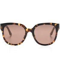 Miu Miu - Logo-Lettering Square-Frame Sunglasses - Lyst