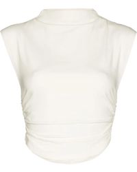 Reformation - Lindy Organic Cotton Crop Top - Lyst
