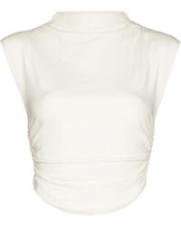 Reformation - Lindy Organic Cotton Crop Top - Lyst