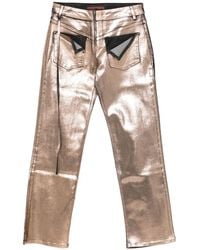 OTTOLINGER - Metallic-Panel Jeans - Lyst