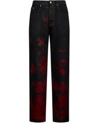 John Richmond - Shaded Spray Effect Jeans - Lyst