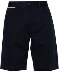 Incotex - Logo-embroidered Linen-blend Chino Shorts - Lyst
