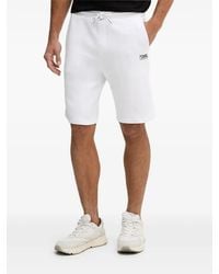 KARL LAGERFELD - Drawstring Logo-Print Track Shorts - Lyst