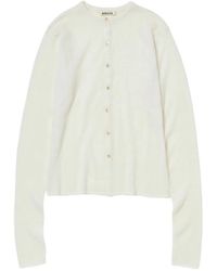 AURALEE - Buttoned Cardigan - Lyst