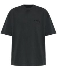 AllSaints - Xander Logo-Flock Crew-Neck T-Shirt - Lyst