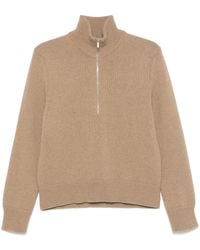 Thom Browne - Maglione Con Mezza Zip - Lyst