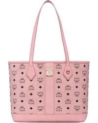 MCM - Small Logo-Print Tote Bag - Lyst