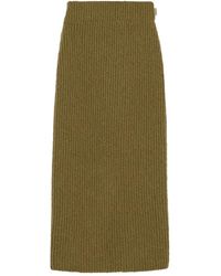 Ami Paris - Wool Straight Skirt - Lyst