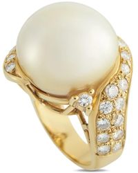 LB Exclusive - Ring Mit Diamanten Und Perlen - Lyst