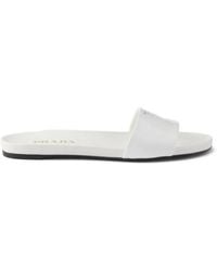 Prada - Pantoletten Aus Leder - Lyst