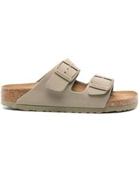 Birkenstock - Arizona Leather Flat Sandals - Lyst