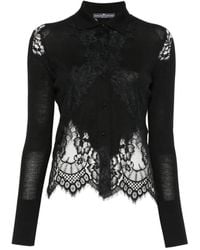 Ermanno Scervino - Cardigan À Empiècements En Dentelle - Lyst