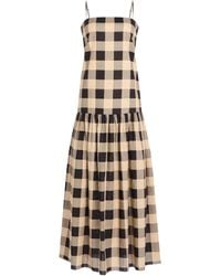 SER.O.YA - Vestido largo Aydan a cuadros gingham - Lyst