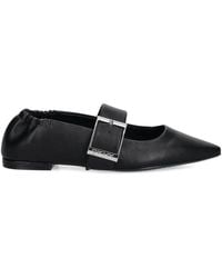 DKNY - Buckle-Strap Ballet Flats - Lyst