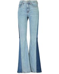 Veronica Beard - パッチワーク フレアパンツ - Lyst