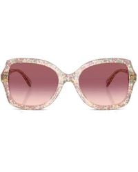 COACH - Floral-Print Butterfly-Frame Sunglasses - Lyst