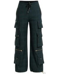 Cynthia Rowley - Plaid Cargo Trousers - Lyst