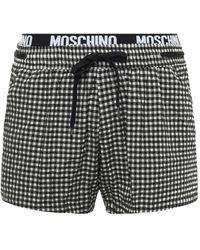 Moschino - Gingham-Check Pattern Swim Shorts - Lyst