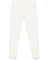 Fay - Slim-Fit Gabardine Trousers - Lyst