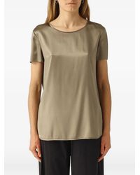 Max Mara - Haut Satiné Cortona À Manches Courtes - Lyst