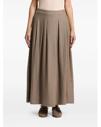 Peserico - Pleated Maxi Skirt - Lyst
