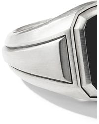 David Yurman Deco Signet Ring With Black Onyx