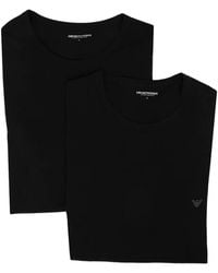 Emporio Armani - Logo-Printed T-Shirt (Set Of Two) - Lyst