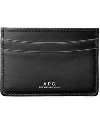 A.P.C. - Andre Leather Cardholder - Lyst
