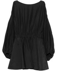 ANDAMANE - Clara Open-Back Balloon-Sleeve Dress - Lyst