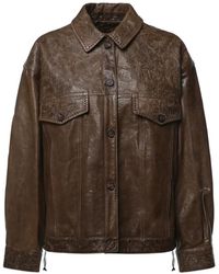 Golden Goose - Leather Jacket - Lyst