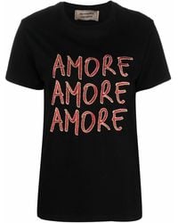 ALESSANDRO ENRIQUEZ - Amore T-Shirt mit Logo-Stickerei - Lyst