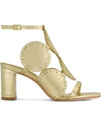 Bernardo - 1946 75Mm New Moon Circular-Embellished Sandals - Lyst