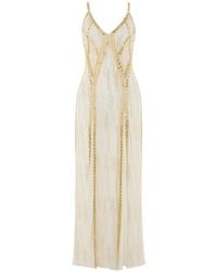 Temperley London - Viola Bead-Embellished Midi Dress - Lyst