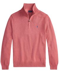 Polo Ralph Lauren - Langärmeliger Pullover mit Reißverschluss - Lyst