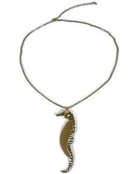 Vivetta - Seahorse-Pendant Cable-Link Necklace - Lyst