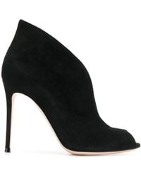 Gianvito Rossi - Vamp 105mm Suede Ankle Boots - Lyst
