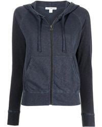 James Perse - Fleece Drawstring Hoodie - Lyst