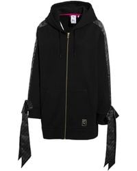 PUMA - X Barbie Full-Zip Tie-Sleeve Hoodie - Lyst