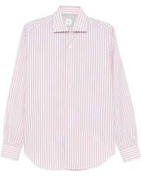 Eleventy - Striped-Print Long-Sleeve Shirt - Lyst